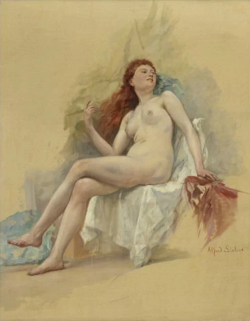 Alfred Émile Stevens - La modella